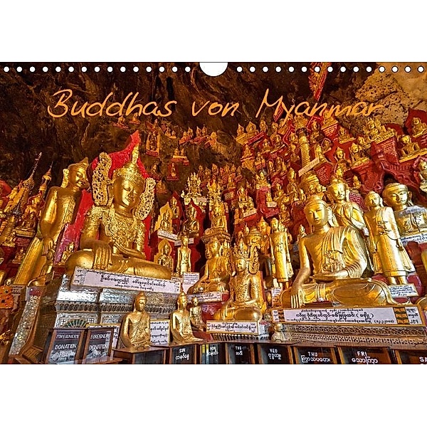 Buddhas von Myanmar / CH-Version (Wandkalender 2017 DIN A4 quer), Jürgen Ritterbach