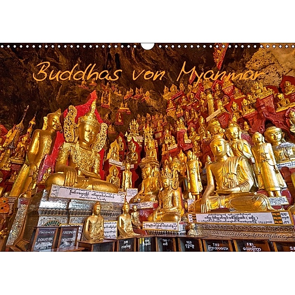 Buddhas von Myanmar / CH-Version (Wandkalender 2018 DIN A3 quer), Jürgen Ritterbach