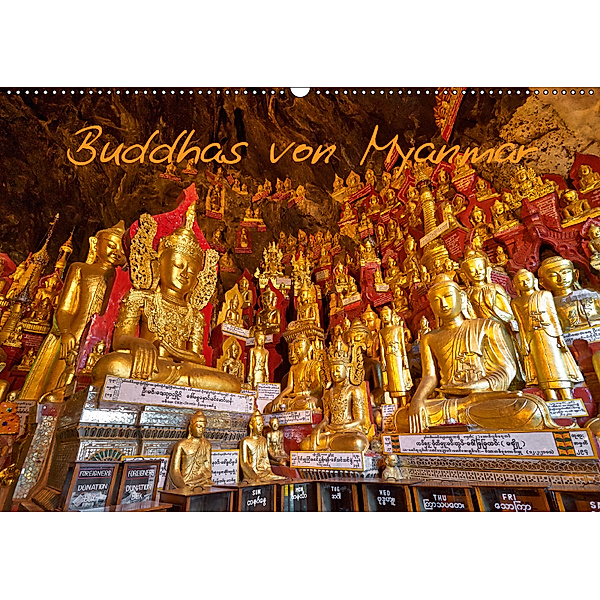 Buddhas von Myanmar (Wandkalender 2019 DIN A2 quer), Jürgen Ritterbach