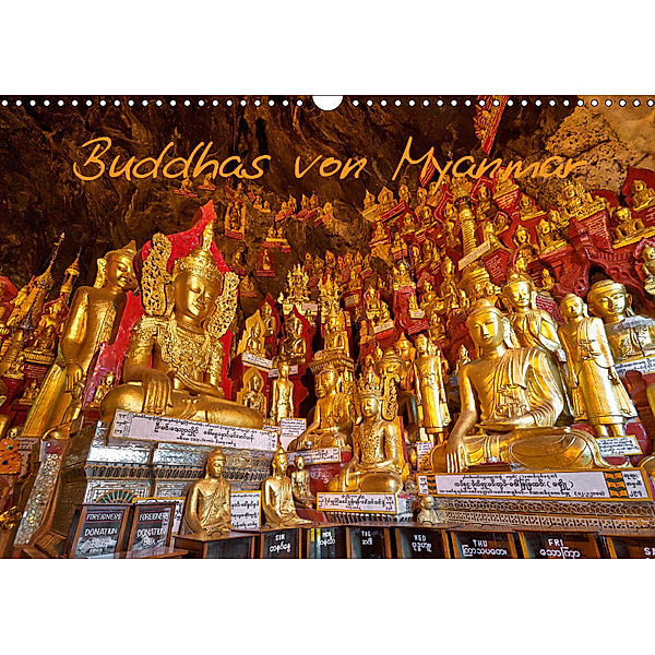 Buddhas von Myanmar (Wandkalender 2019 DIN A3 quer), Jürgen Ritterbach