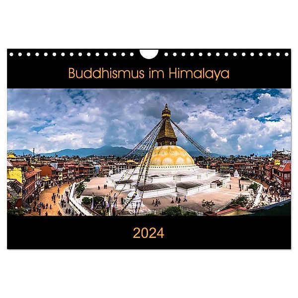 Buddhismus im Himalaya (Wandkalender 2024 DIN A4 quer), CALVENDO Monatskalender, Jens König