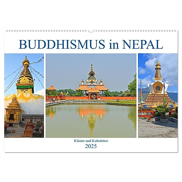 BUDDHISMUS in NEPAL (Wandkalender 2025 DIN A2 quer), CALVENDO Monatskalender, Calvendo, Ulrich Senff