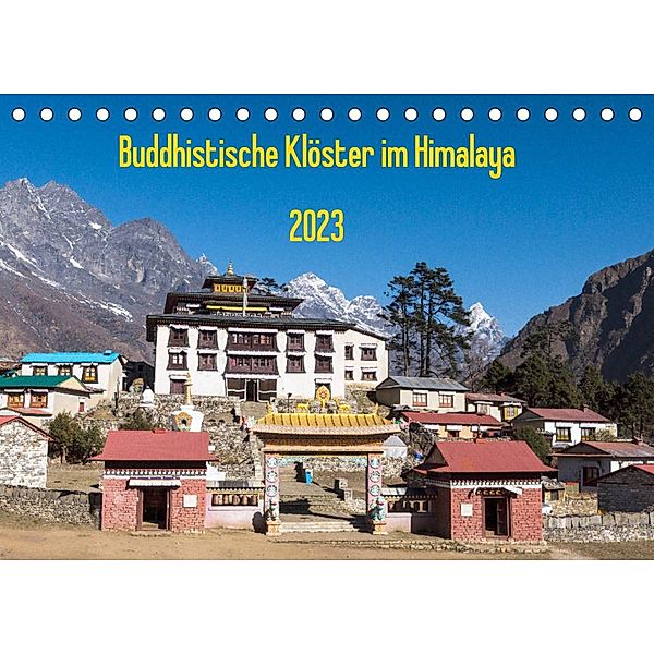Buddhistische Klöster im Himalaya (Tischkalender 2023 DIN A5 quer), Jens König