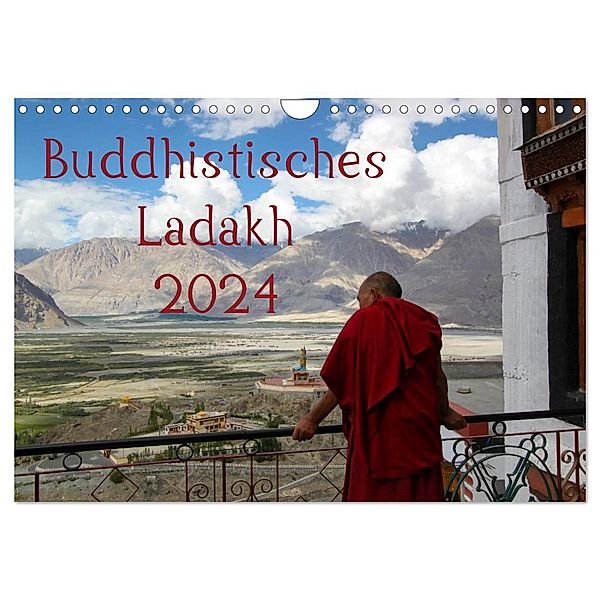 Buddhistisches Ladakh (Wandkalender 2024 DIN A4 quer), CALVENDO Monatskalender, Sven Gruse