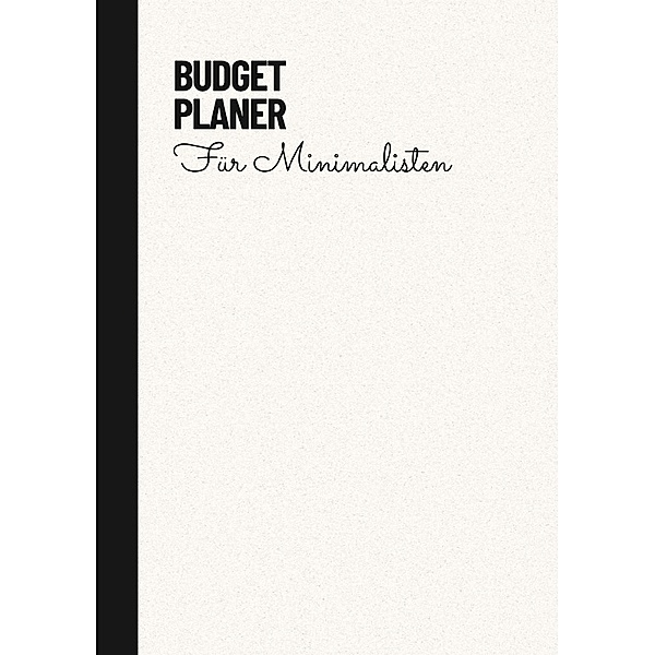 Budget Planer Weiss Minimalistisch, Carmen Meck