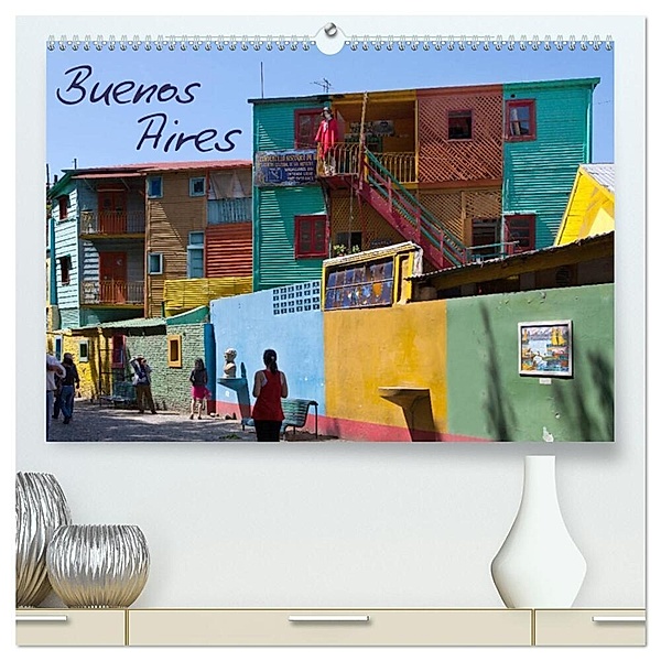 Buenos Aires (hochwertiger Premium Wandkalender 2024 DIN A2 quer), Kunstdruck in Hochglanz, Ange
