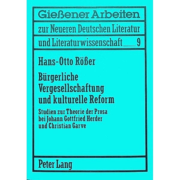 Bürgerliche Vergesellschaftung und kulturelle Reform, Hans-Otto Reosser