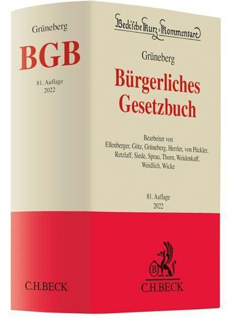 Bürgerliches Gesetzbuch BGB, Kommentar Buch versandkostenfrei bei  Weltbild.ch bestellen