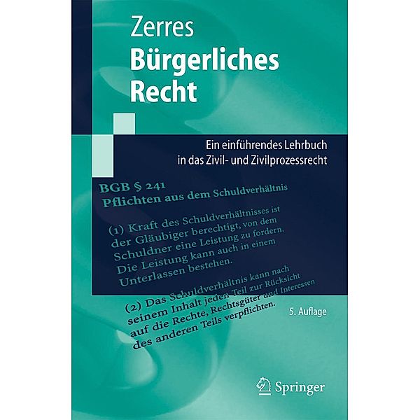 Bürgerliches Recht / Springer-Lehrbuch, Thomas Zerres