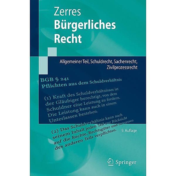 Bürgerliches Recht / Springer-Lehrbuch, Thomas Zerres