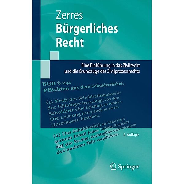 Bürgerliches Recht / Springer-Lehrbuch, Thomas Zerres