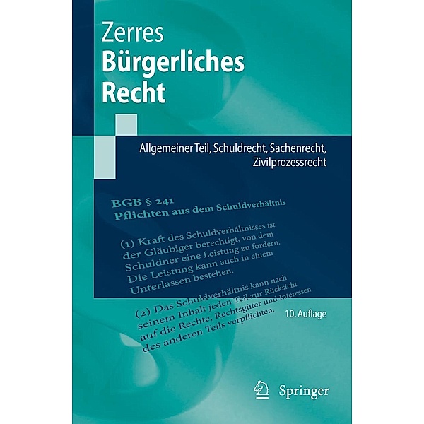 Bürgerliches Recht / Springer-Lehrbuch, Thomas Zerres