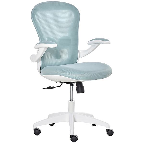 Bürostuhl ergonomisch (Farbe: blau, weiß)