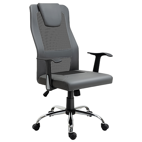 Bürostuhl ergonomisch (Farbe: grau)