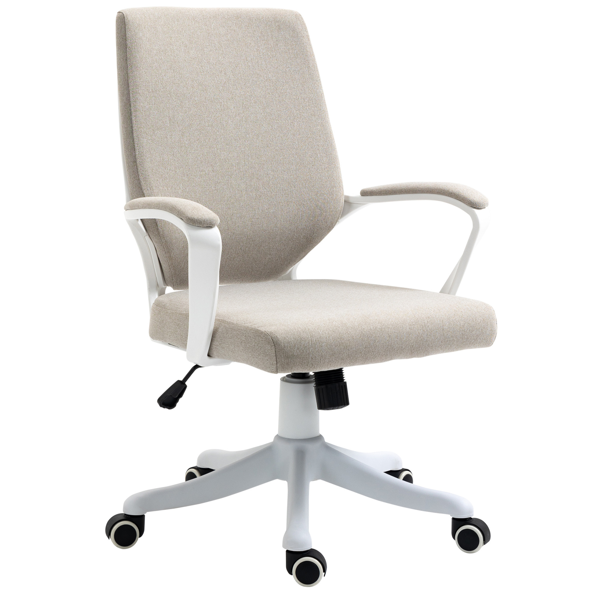 Bürostuhl ergonomisches liniendesign, weiche Polsterung Farbe: beige weiß  online kaufen - Orbisana
