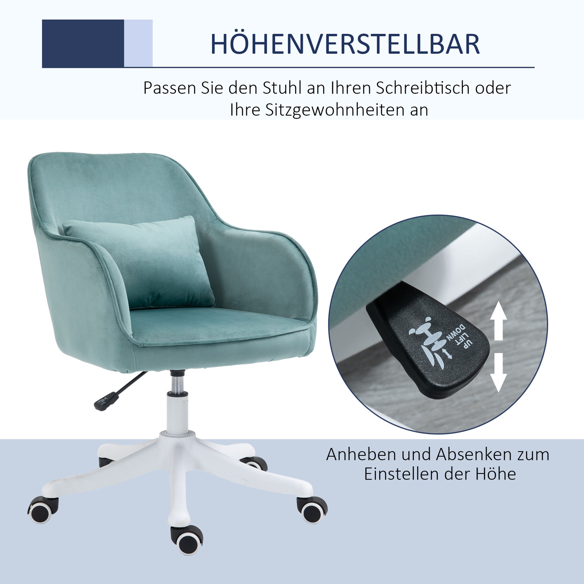 Bürostuhl Höhenverstellbar mit Vibrationsfunktion | Weltbild.de