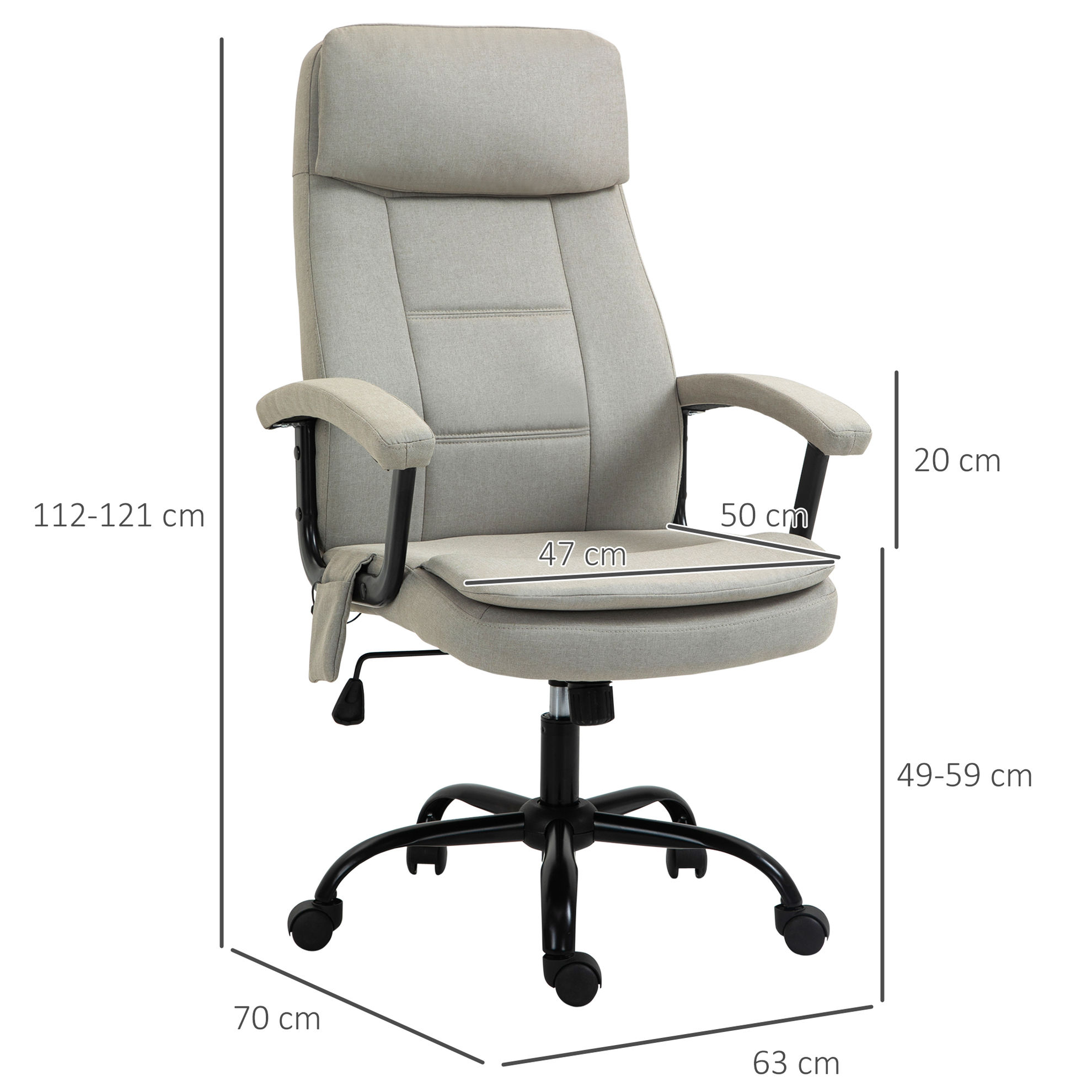 Bürostuhl mit Massagefunktion Farbe: beige online kaufen - Orbisana