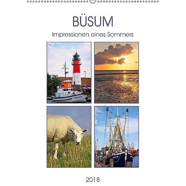 Büsum - Impressionen eines Sommers (Wandkalender 2018 DIN A2 hoch), Angela Dölling