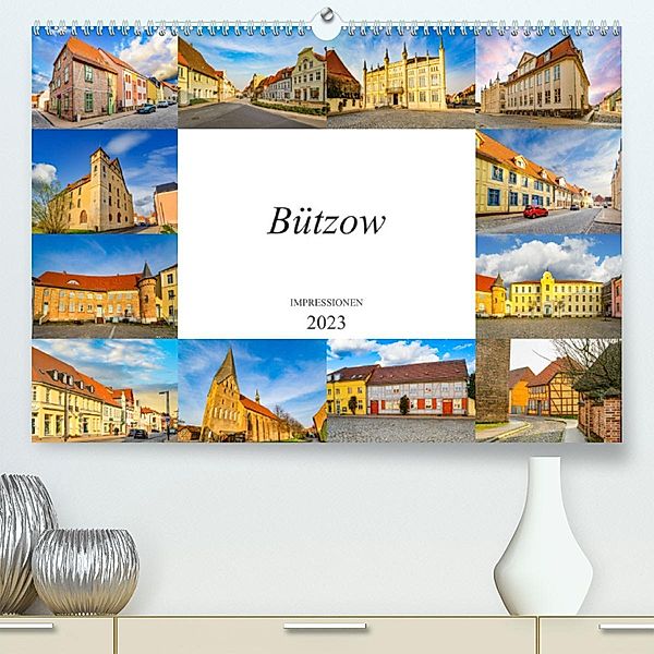 Bützow Impressionen (Premium, hochwertiger DIN A2 Wandkalender 2023, Kunstdruck in Hochglanz), Dirk Meutzner