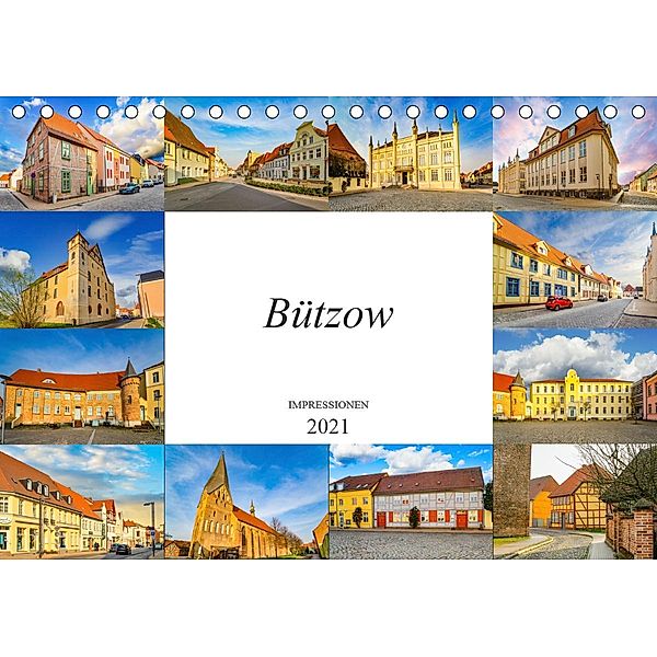 Bützow Impressionen (Tischkalender 2021 DIN A5 quer), Dirk Meutzner