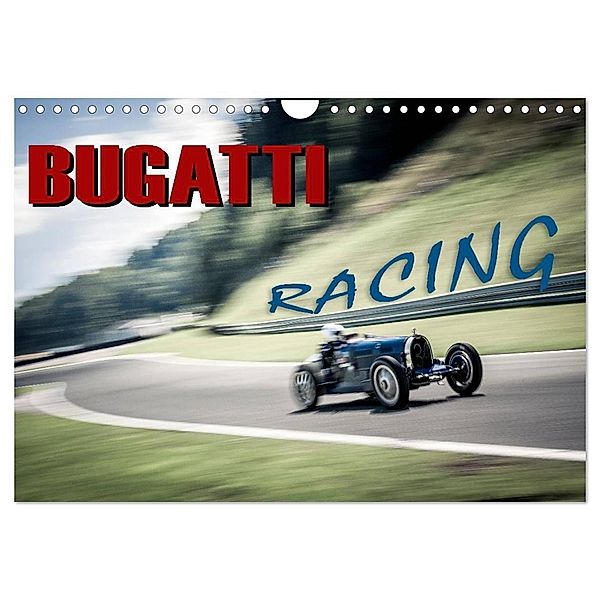 Bugatti - Racing (Wandkalender 2025 DIN A4 quer), CALVENDO Monatskalender, Calvendo, Johann Hinrichs