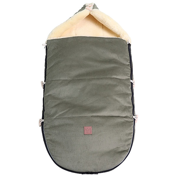 Kaiser Naturfelle Buggy-Fußsack FILIUS CORD mit Lammfell in green