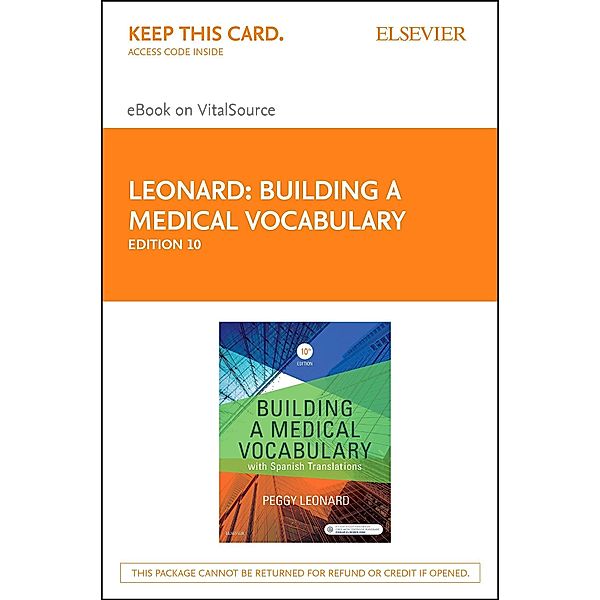 Building a Medical Vocabulary - E-Book, Peggy C. Leonard