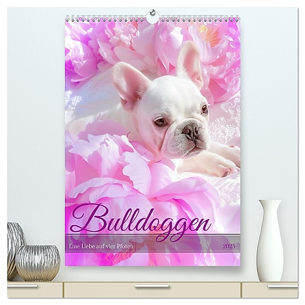 Bulldoggen (hochwertiger Premium Wandkalender 2025 DIN A2 hoch), Kunstdruck in Hochglanz, Calvendo, Steffen Gierok-Latniak