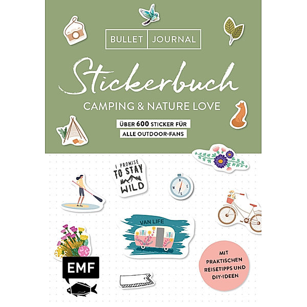 Bullet Journal Stickerbuch - Camping & Nature Love - Über 600 Sticker für alle Outdoor-Fans