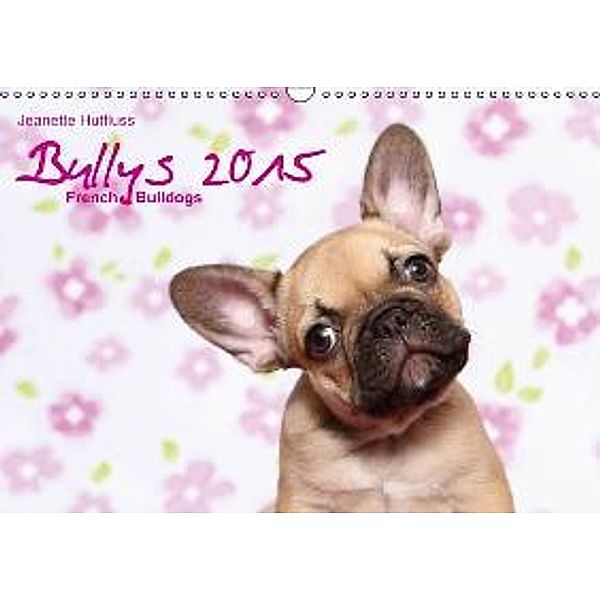 Bullys - French Bulldogs 2015 / UK Version (Wall Calendar 2015 DIN A3 Landscape), Jeanette Hutfluss