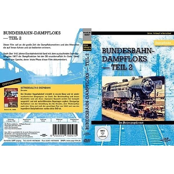 Bundesbahndampfloks.Tl.2,DVD