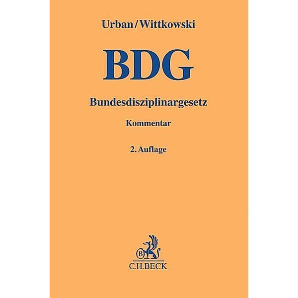 Bundesdisziplinargesetz (BDG), Kommentar, Richard Urban, Bernd Wittkowski
