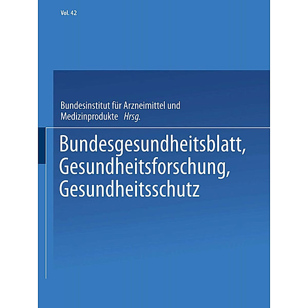 Bundesgesundheitsblatt, Gesundheitsforschung, Gesundheitsschutz, Bundesgesundheitsblatt