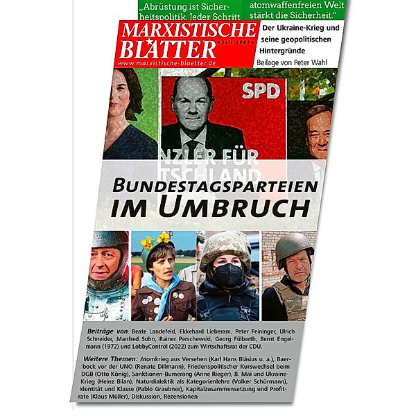 Bundestagsparteien im Umbruch / Marxistische Blätter Bd.3_2022