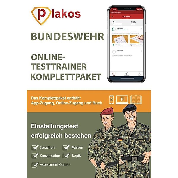 Bundeswehr Einstellungstest Vorbereitung, Online Testtrainer Komplettpaket