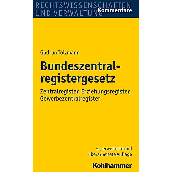 Bundeszentralregistergesetz, Gudrun Tolzmann