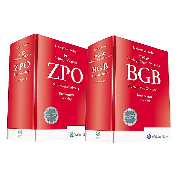 Bundle BGB Kommentar 17. Auflage und ZPO Kommentar 14. Auflage, Gerd Weinreich, Markus Gehrlein