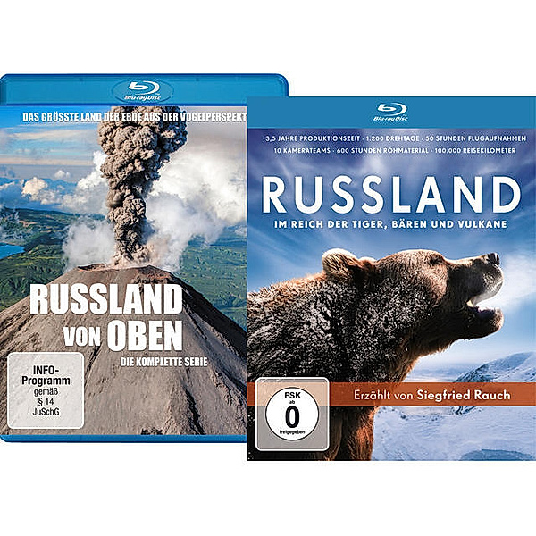 Bundle: Russland von oben - Die komplette Serie / Russland - Im Reich der Tiger, Bären und Vulkane LTD., Siegfried Rauch