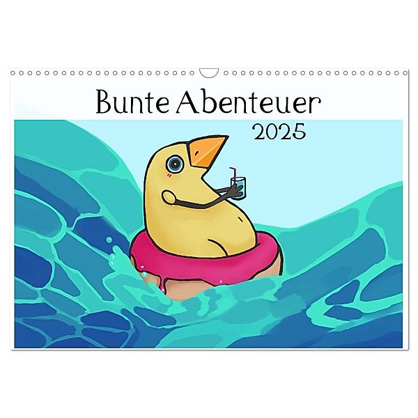 Bunte Abenteuer (Wandkalender 2025 DIN A3 quer), CALVENDO Monatskalender, Calvendo, Anemoyaga