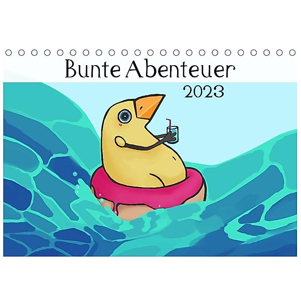 Bunte AbenteuerAT-Version  (Tischkalender 2023 DIN A5 quer), Anemoyaga