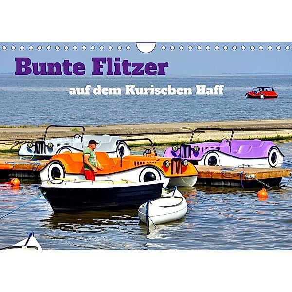 Bunte Flitzer auf dem Kurischen Haff (Wandkalender 2023 DIN A4 quer), Henning von Löwis of Menar, Henning von Löwis of Menar