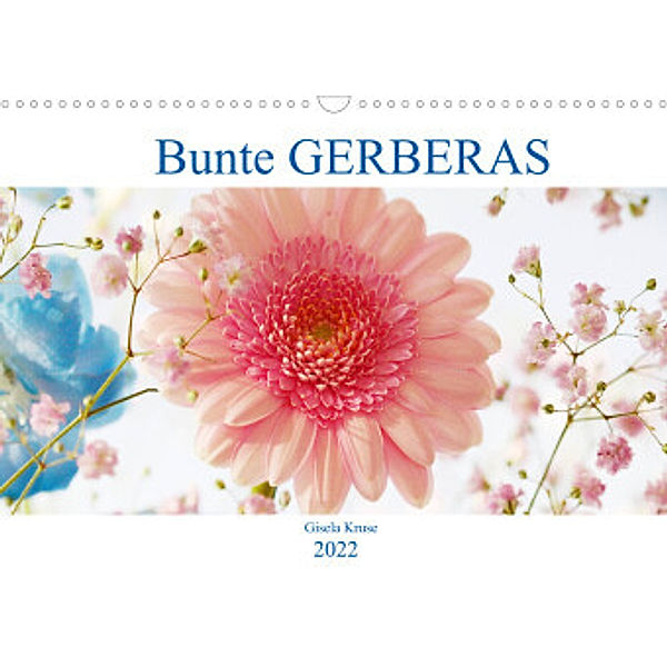 Bunte Gerberas (Wandkalender 2022 DIN A3 quer), Gisela Kruse
