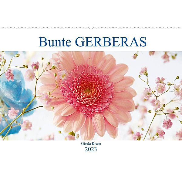 Bunte Gerberas (Wandkalender 2023 DIN A2 quer), Gisela Kruse