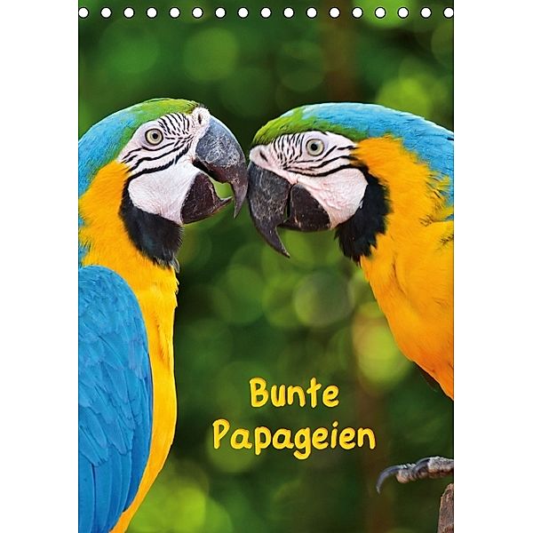 Bunte Papageien (Tischkalender 2014 DIN A5 hoch)