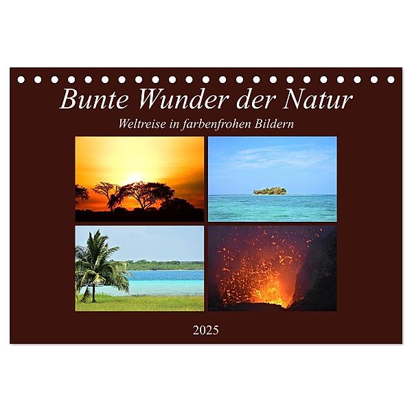 Bunte Wunder der Natur (Tischkalender 2025 DIN A5 quer), CALVENDO Monatskalender, Calvendo, Lisa Steil