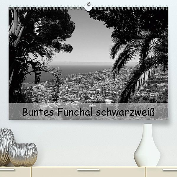 Buntes Funchal schwarzweiß (Premium-Kalender 2020 DIN A2 quer), Thomas Heizmann