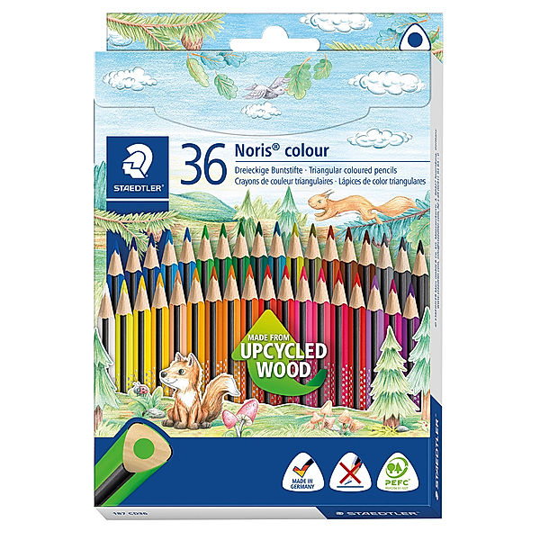 STAEDTLER Buntstift NORIS COLOUR TRIANGULAR 36er Set