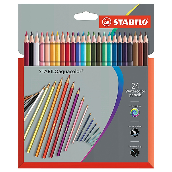 STABILO® Buntstift STABILO® aquacolor ARTY 24er-Pack