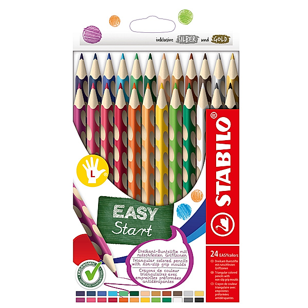 STABILO® Buntstift STABILO® EASYcolors L 24er-Pack
