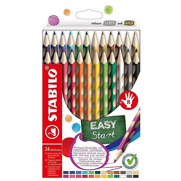 STABILO® Buntstift STABILO® EASYcolors R 24er-Pack